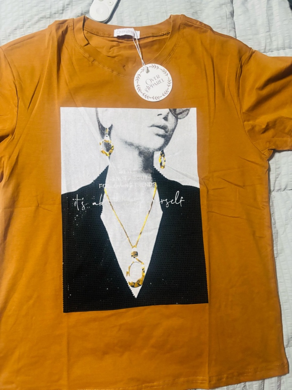 Women's Short Sleeve Graphic Tee - Burnt Orange